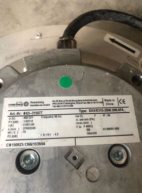 DKHR315-2SW.098.6FA 德国洛森离心风机 DKHR315-2KW.098.6FA