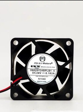 PELKO Motors D6025Y24BPLB1-5 6025 6CM 24V 0.182A 变频器风扇