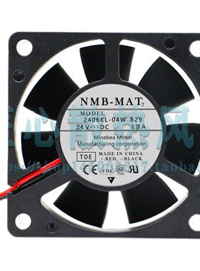 NMB MAT DC 24V 0.20A 6020 60x60x20mm 6厘米散热风扇