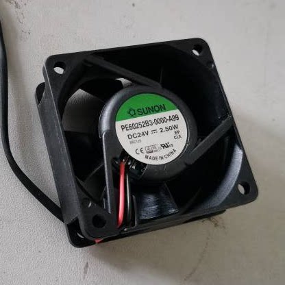建准sunon pe60252b3-0000-a99 dc 24v 2.50w 6025 6厘米风扇
