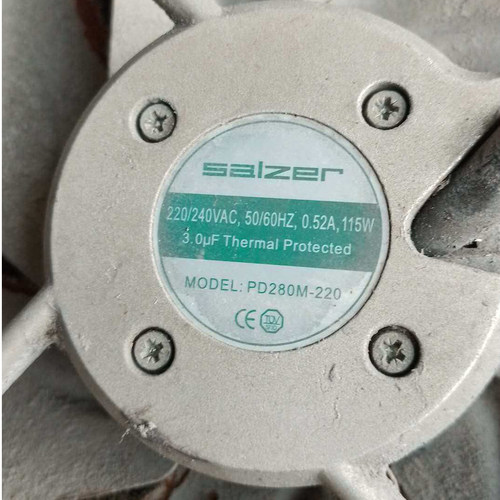 SALZER PD280M-220 280x280x80mm 220/240VAC 0.52A 115W28CM风机