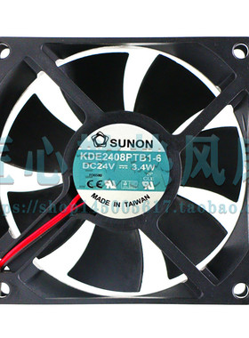 建准KDE/KD/PMD/2408PTB3-6/PTV1/PTS3-6/PTB1-6A A 8025 24V风扇