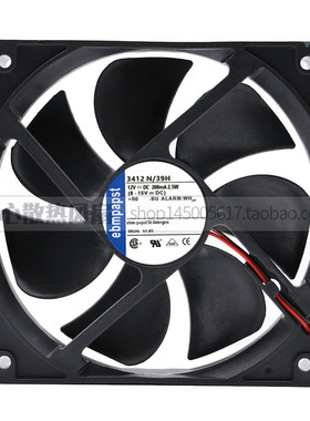 全新原装进口ebmpapst 3412N/39H 2.5W 12V 208MA 信号报警风扇