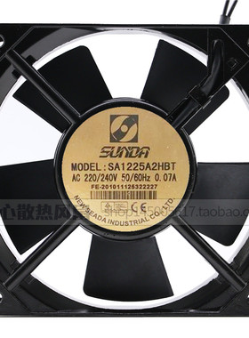 原装台湾SUNDA 轴流风扇 SA1225A2HBT 220V 0.07A 散热风扇