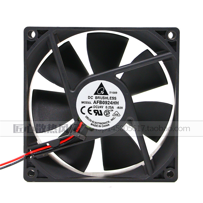台达DELTA AFB0924HH 9225 24V 0.25A 9CM四线PWM变频器散热风扇