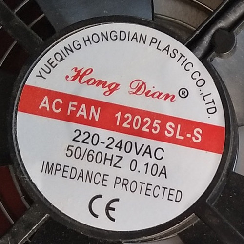 HONG DIAN AN FAN 12025 SL-S 220-240V 120x120x25mm 散热风扇