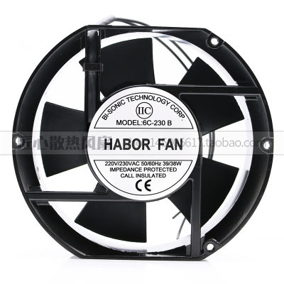 原装HABOR FAN 6C-230B 220v 39/38W 17CM 17251 电焊机 散热风扇