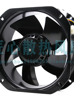 昆迈 200AZL2WSS6-2 3-415VAC 0.18A 75W 黑色全金属机柜散热风扇