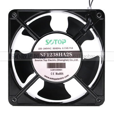 全新正品SOTOP SF1238HA2S 220V-240VAC 0.13/0.11A 机柜散热风扇