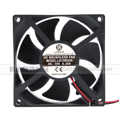 LD158025S 15V 0.3A伏直径8cm公分直流排气电焊机langjie小型风扇