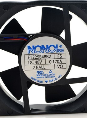 原装 NONOISE 48V0.17A 12CM 12025 工业电源散热风扇 F1225E48B2