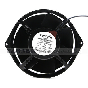 全新台湾COSTECH A17T23SWB MT0 230V 42W 全金属耐高温设备风扇