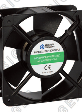 赛极电气 SG18060HA1 110V SG18060HA2 220V 机柜散热风扇风机