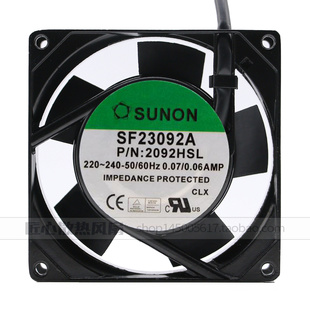 SF23092A 促销 2092HBL.GN 220V散热风扇 冲冠 9225 台湾建准SUNON