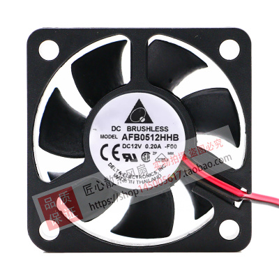台达 DELTA 5015 双滚珠12V 0.20A 高转速服务器风扇 AFB0512HHB