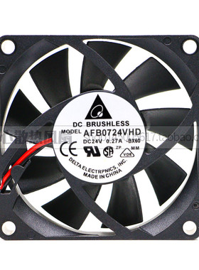 DELTA台达 AFB0724VHD 24V 0.27A 7CM 7020 变频器双滚珠散热风扇