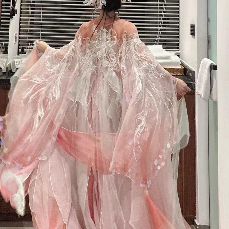 新款汉服女神话系列古风重工刺绣大袖衫超仙日常