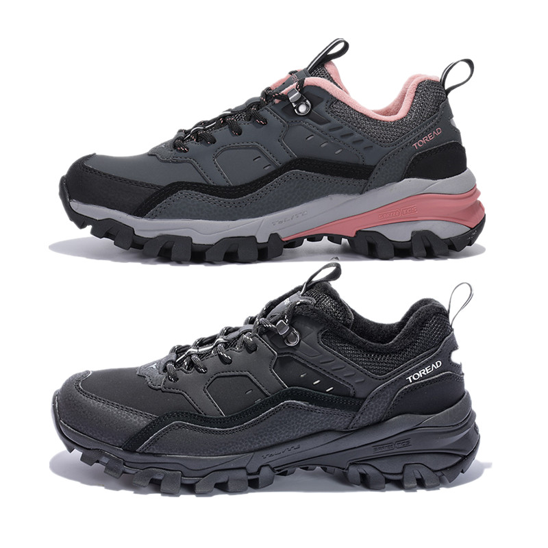 探路者徒步鞋男女秋户外防风加绒保暖登山鞋TFAACK91908/92908