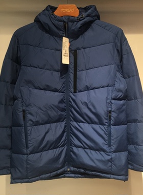 探路者羽绒服男 秋冬款户外防风保暖加厚连帽羽绒外套TADI91361