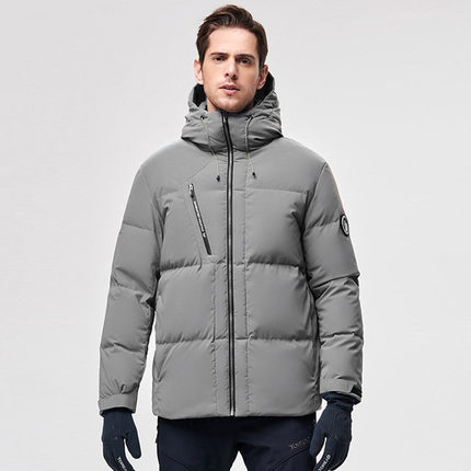 探路者羽绒服男女秋冬潮户外保暖防水连帽外套TADI91061/92074