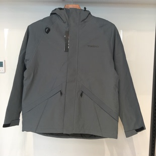 探路者冲锋衣秋冬新款 户外男防水防风保暖夹棉外套TABBBK91727