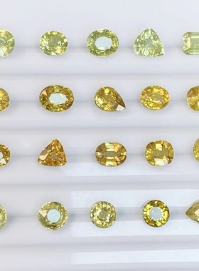 ML1天然马里榴石裸石金绿色彩宝首饰镶嵌时尚戒指耳钉吊坠手链女