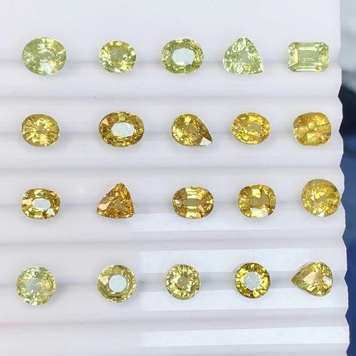 ML1天然马里榴石裸石金绿色彩宝首饰镶嵌时尚戒指耳钉吊坠手链女