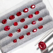 HB1莫桑比克无烧鸽血红红宝石裸石镶嵌戒指吊坠耳钉手链定制新品