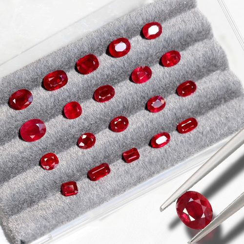 HB1莫桑比克无烧鸽血红红宝石裸石镶嵌戒指吊坠耳钉手链定制新品