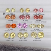 CB10天然彩色蓝宝石配对18k金镶嵌时尚 戒指吊坠耳钉手链现货新品