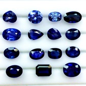 LB1 1天然蓝宝石皇家蓝矢车菊裸石戒面吊坠耳坠定制新品 女现货