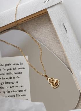 葫芦锁骨链钛钢毛衣链钛钢