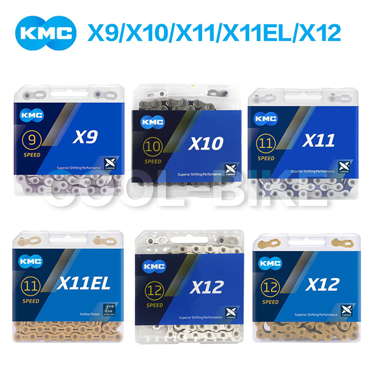 KMC链条X9/X10/X11/X11EL/X12 9速10速11速12速山地车自行车链条