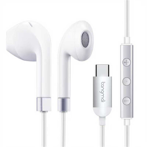 唐麦 T2-TC耳塞式耳机Type-c接口手机线控带麦重低音耳机入耳微瑕