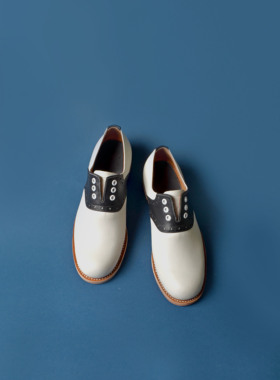 Remote*handmadeshoes*手工皮鞋马鞍鞋复古拼色多色