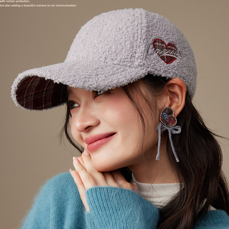 CACUSS女士秋冬硬顶棒球帽鸭舌帽