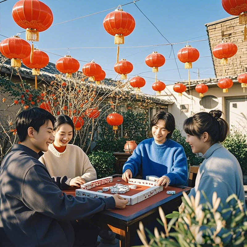 麻将牌家用手搓麻雀大号四川玉石高颜值红中精品带盒中号108张