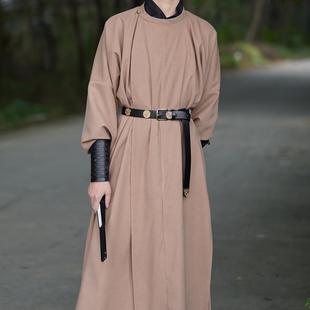 青山渐 春秋日常汉服 唐制圆领袍素色大放量唐代缺胯袍男女同款