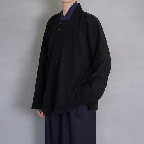 青山渐汉服明制方领秋冬男女款