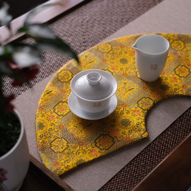 艾洛｜窗棂万疆茶席垫子｜干泡台茶布茶道隔热防磕2025新款茶席