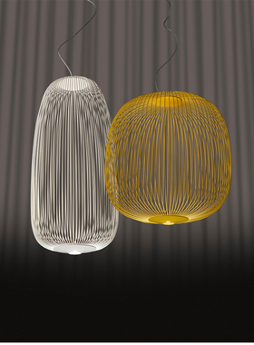 后现代轻奢吊灯设计师灯餐厅别墅吧台客厅卧室Spokes鸟笼装饰吊灯