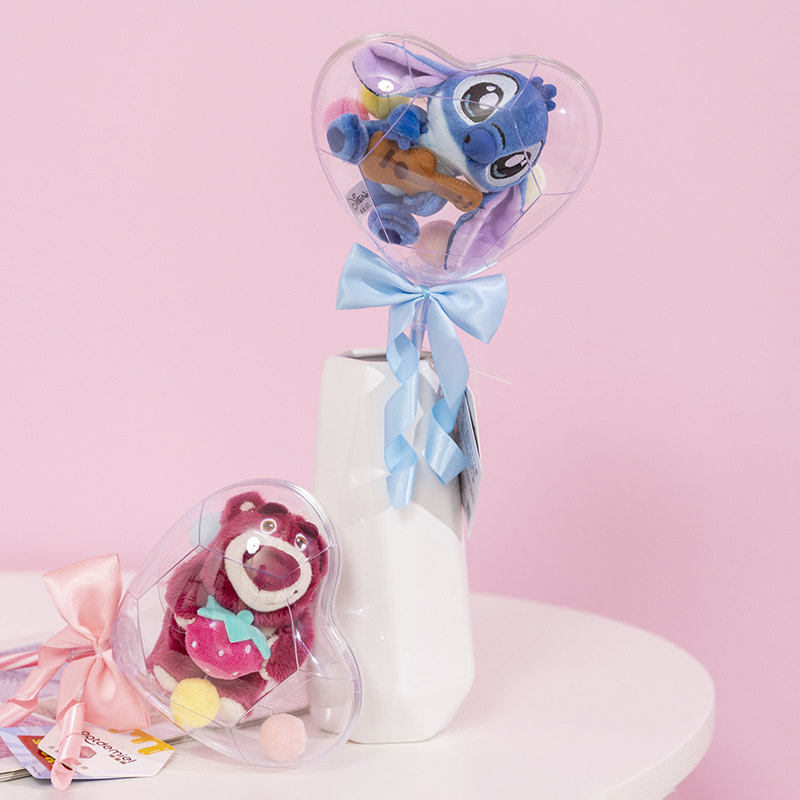 迪士尼正版草莓熊史迪奇情人节花束毛绒公仔小熊玩偶花束情侣礼物