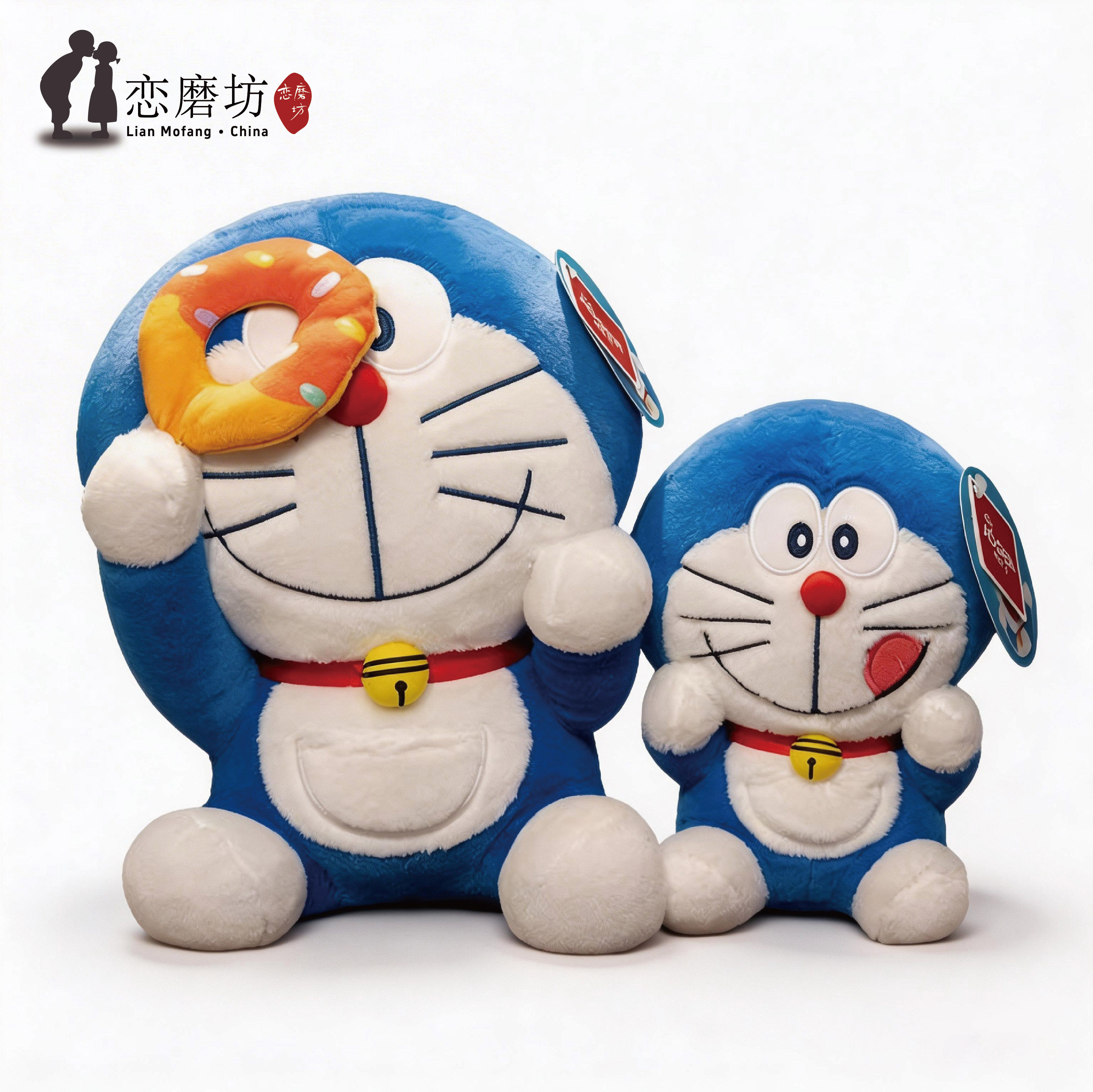 哆啦A梦甜品系列毛绒公仔可爱机器猫玩偶女孩节日礼物情侣男孩礼