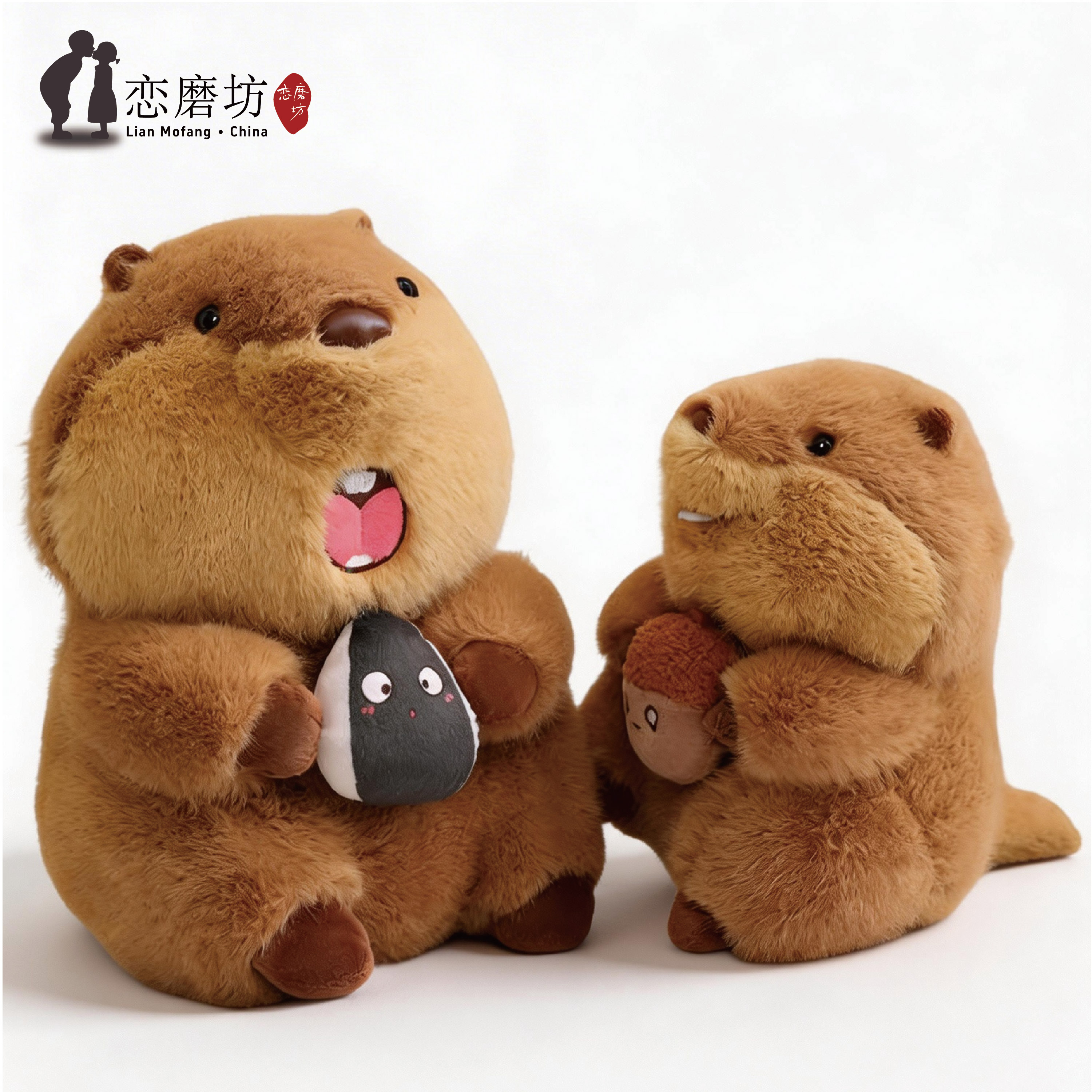 生日礼物女生玩偶土拨鼠棕色22cm