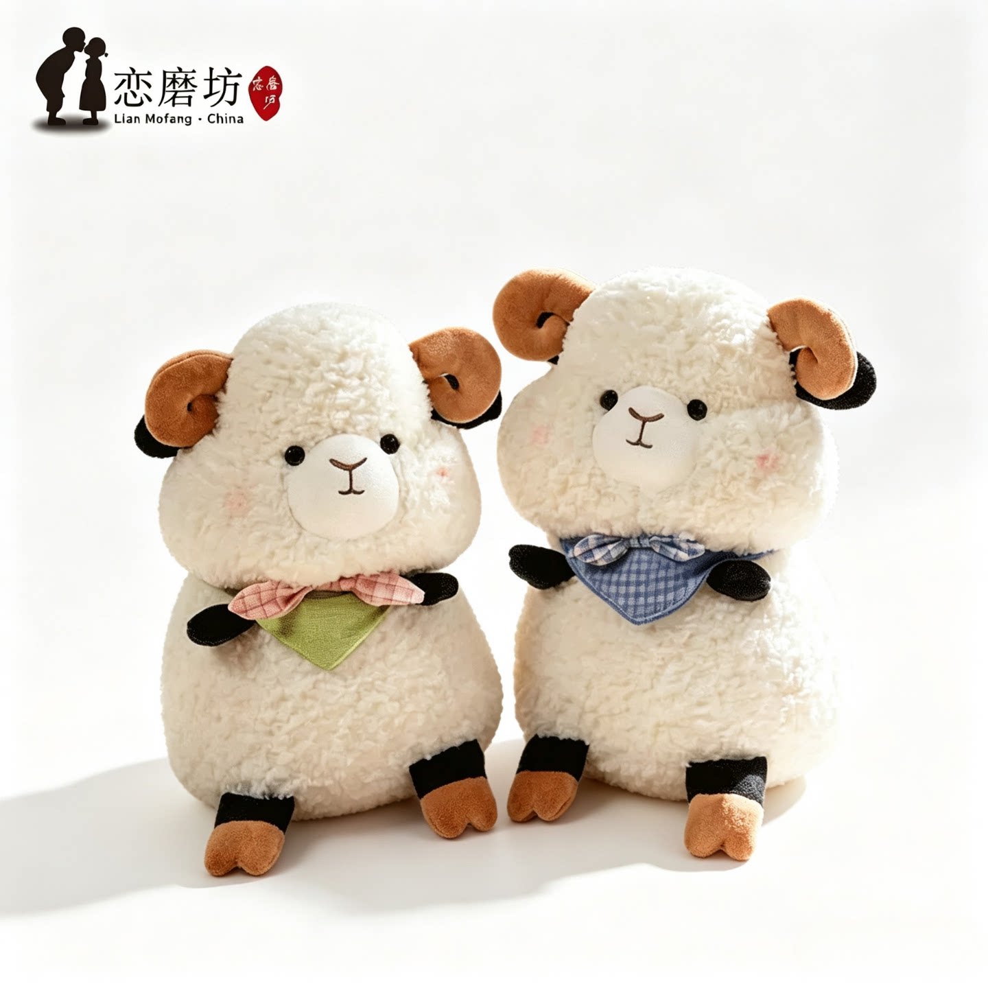 生日礼物女生玩偶小羊白色35cm