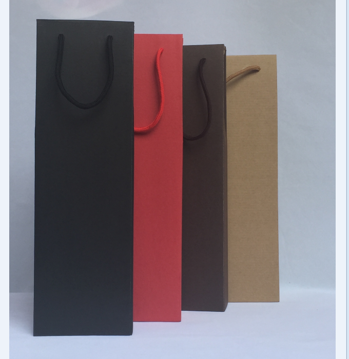 四色双支冰酒瓦楞手拎盒 礼盒 375ml纸质手拎礼盒  纸质包装盒