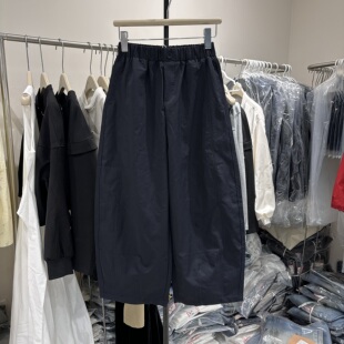 2026春季新款时尚百搭显瘦宽松直筒阔腿气球裤九分休闲裤裤女2605