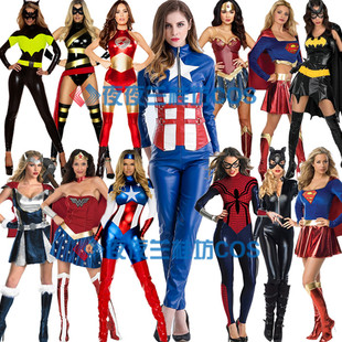 万圣节化妆舞会派对服装成人裙子蜘蛛侠女超人服装角色扮演制服