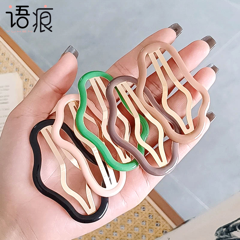 语痕云朵发夹刘海碎发用网红同款