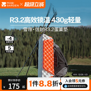 牧高笛雪翎R3.2蛋巢防潮垫户外地垫户外露营折叠坐垫冬高r值睡垫